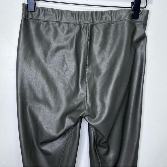 Aritzia Wilfred Daria Faux Leather Leggings Size Medium Neutral Minimalist - Picture 6 of 11